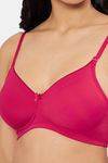 Amante Padded Non Wired Full Coverage T-Shirt Bra - Pursian Red — thumbnail 4